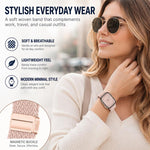 Lot de 5 bracelets de montre tissés à boucle magnétique xDfind, compatibles avec Apple Watch 42/44/45/46/49 mm et Apple Watch 38/40/41/S11 42 mm.