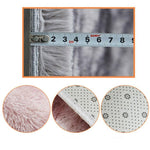 Tapis Dégradé Simple pour Canapé, Chevet, Salon, Chambre, Arc-en-ciel 100x200cm, Rose Violet 100x200cm, Gris Clair 100x200cm