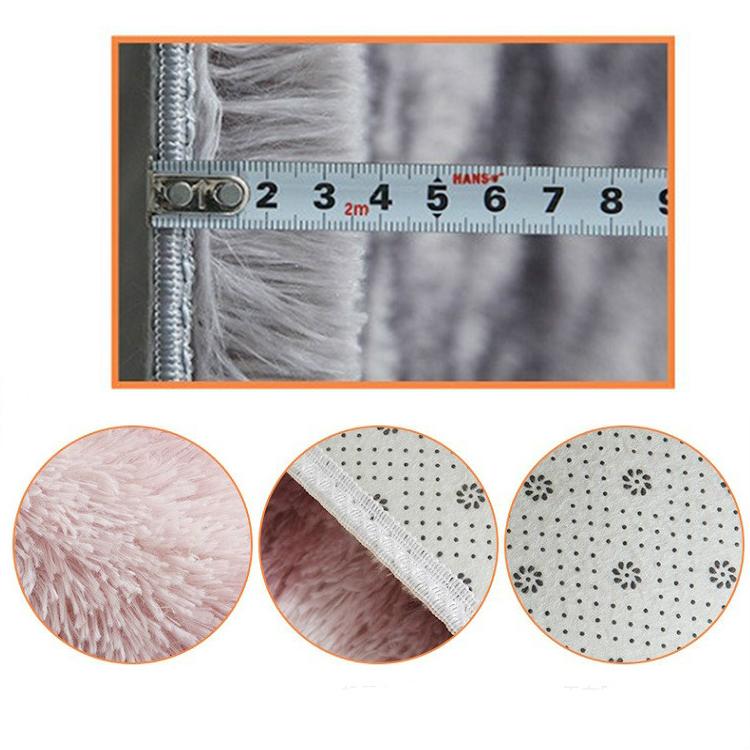 Tapis Dégradé Simple pour Canapé, Chevet, Salon, Chambre, Arc-en-ciel 100x200cm, Rose Violet 100x200cm, Gris Clair 100x200cm