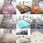Tapis Dégradé Simple pour Canapé, Chevet, Salon, Chambre, Arc-en-ciel 100x200cm, Rose Violet 100x200cm, Gris Clair 100x200cm