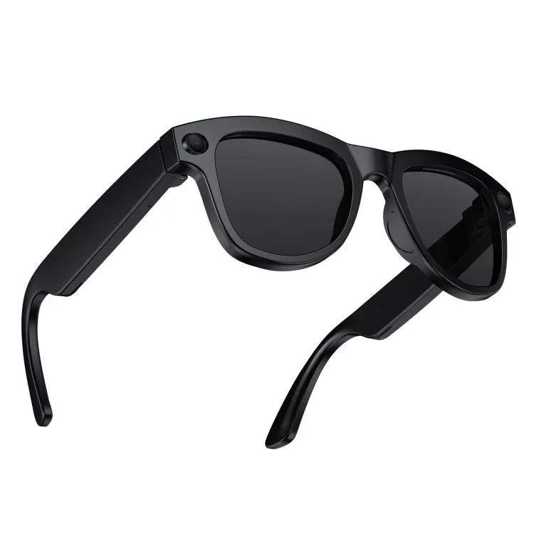 Lunettes caméra intelligentes M01S 5MP avec IA : appels vocaux, enregistrement vidéo et transmission WiFi.