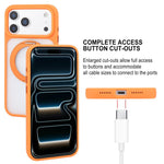 GEBEI Jazz Series Coque de téléphone MagSafe givrée avec support rotatif à 360 degrés, Pour iPhone 17 Pro Max, Pour iPhone 17 Pro