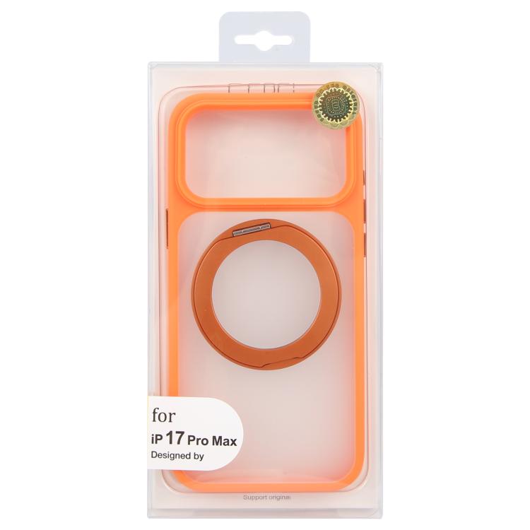 GEBEI Jazz Series Coque de téléphone MagSafe givrée avec support rotatif à 360 degrés, Pour iPhone 17 Pro Max, Pour iPhone 17 Pro