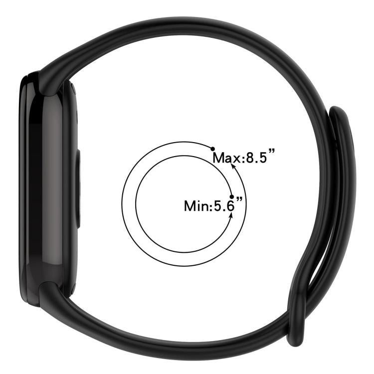 5 Pack xDfind Metal Buckle Solid Color Silicone Watch Band, For Xiaomi Smart Band 10 / 9 / 8