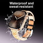 Bracelet de montre hybride xDfind Butterfly en acier inoxydable et cuir véritable, compatible avec Apple Watch 42/44/45/46/49 mm et Apple Watch 38/40/41/S11 42 mm.