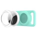 xDfind Traceur de Collier pour Animaux en Silicone avec Couverture Transparente en PC, Pour AirTag 2e Génération / AirTag 1re Génération