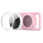 xDfind Traceur de Collier pour Animaux en Silicone avec Couverture Transparente en PC, Pour AirTag 2e Génération / AirTag 1re Génération