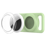xDfind Traceur de Collier pour Animaux en Silicone avec Couverture Transparente en PC, Pour AirTag 2e Génération / AirTag 1re Génération