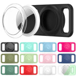 xDfind Traceur de Collier pour Animaux en Silicone avec Couverture Transparente en PC, Pour AirTag 2e Génération / AirTag 1re Génération