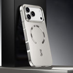 Coque de téléphone magnétique givrée en alliage métallique MagSafe, Pour iPhone 17 Pro Max, Pour iPhone 17 Pro, Pour iPhone 17, Pour iPhone Air, Pour iPhone 16 Pro Max, Pour iPhone 16 Pro, Pour iPhone 15 Pro Max, Pour iPhone 15 Pro