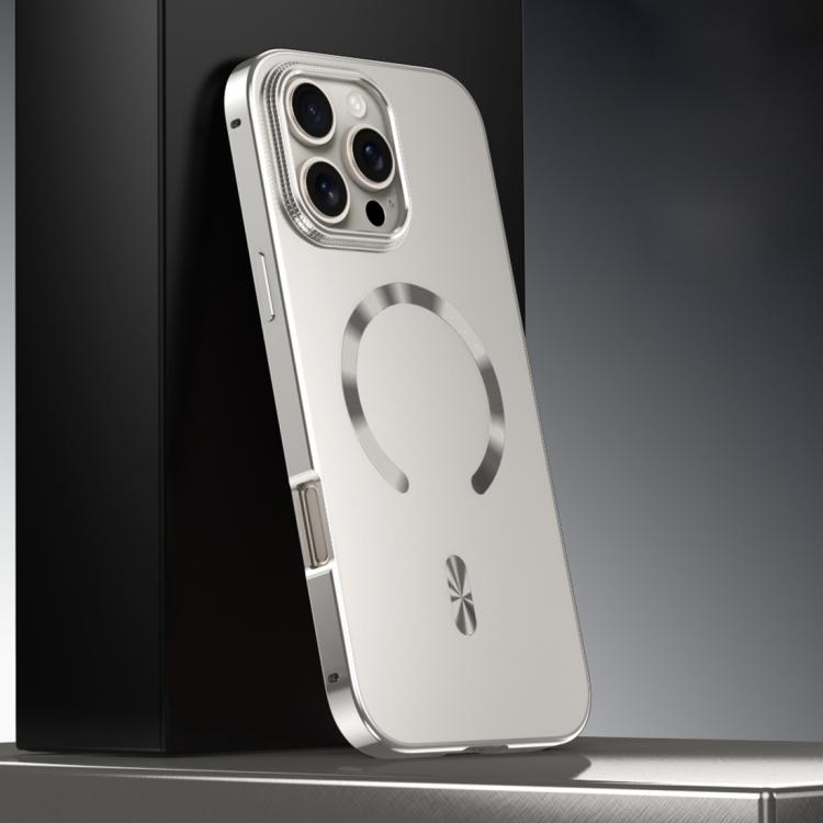 Coque de téléphone magnétique givrée en alliage métallique MagSafe, Pour iPhone 17 Pro Max, Pour iPhone 17 Pro, Pour iPhone 17, Pour iPhone Air, Pour iPhone 16 Pro Max, Pour iPhone 16 Pro, Pour iPhone 15 Pro Max, Pour iPhone 15 Pro