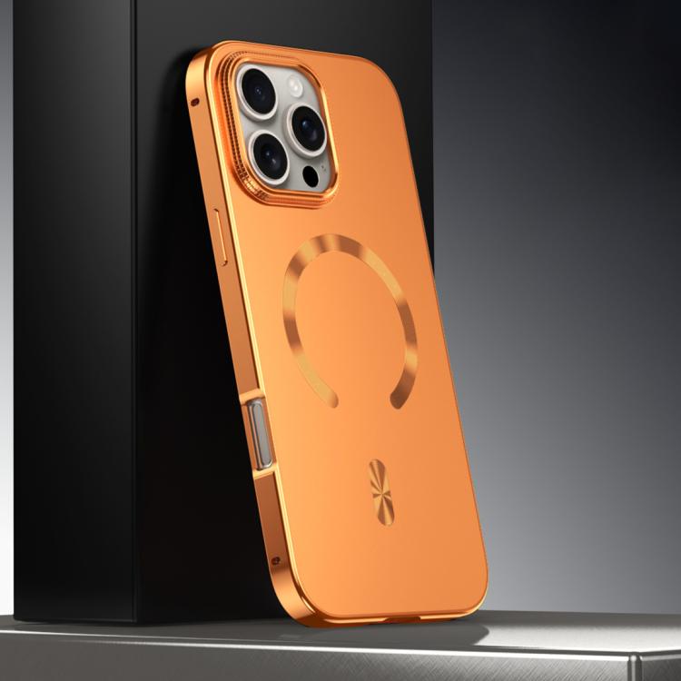 Coque de téléphone magnétique givrée en alliage métallique MagSafe, Pour iPhone 17 Pro Max, Pour iPhone 17 Pro, Pour iPhone 17, Pour iPhone Air, Pour iPhone 16 Pro Max, Pour iPhone 16 Pro, Pour iPhone 15 Pro Max, Pour iPhone 15 Pro