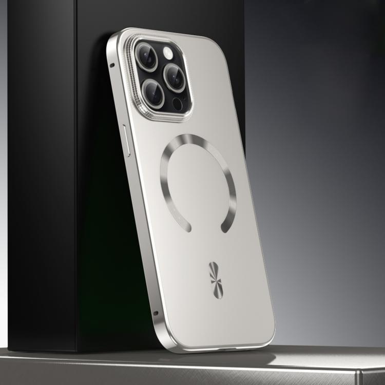 Coque de téléphone magnétique givrée en alliage métallique MagSafe, Pour iPhone 17 Pro Max, Pour iPhone 17 Pro, Pour iPhone 17, Pour iPhone Air, Pour iPhone 16 Pro Max, Pour iPhone 16 Pro, Pour iPhone 15 Pro Max, Pour iPhone 15 Pro