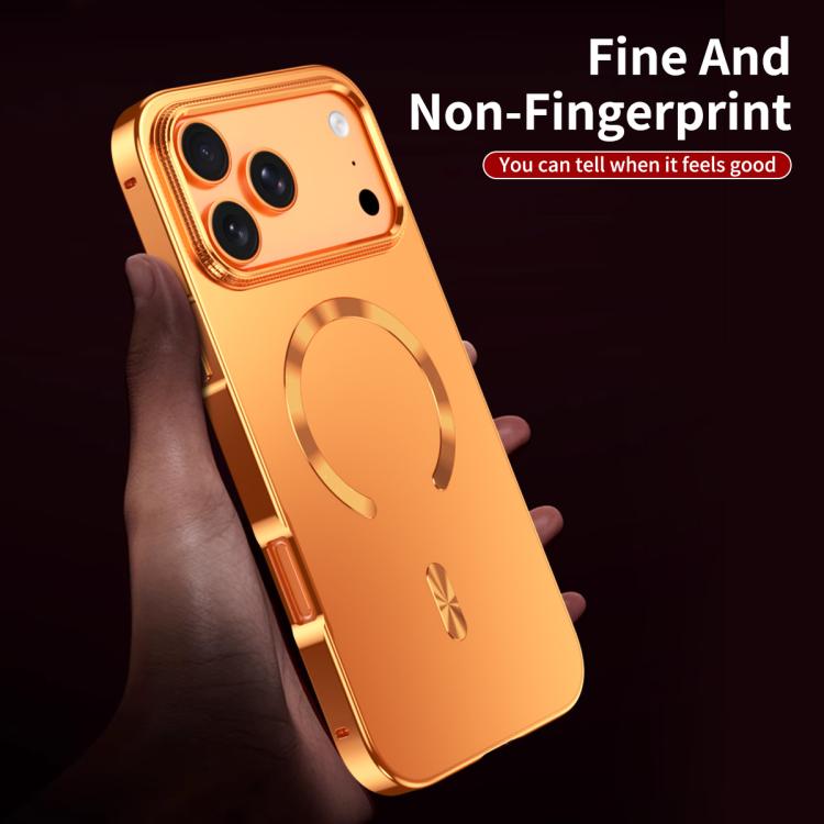 Coque de téléphone magnétique givrée en alliage métallique MagSafe, Pour iPhone 17 Pro Max, Pour iPhone 17 Pro, Pour iPhone 17, Pour iPhone Air, Pour iPhone 16 Pro Max, Pour iPhone 16 Pro, Pour iPhone 15 Pro Max, Pour iPhone 15 Pro