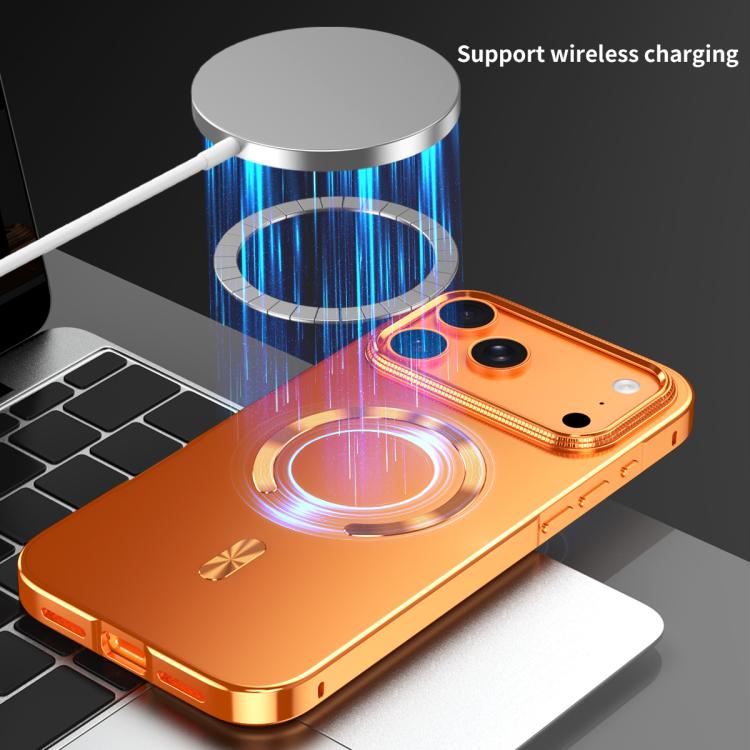 Coque de téléphone magnétique givrée en alliage métallique MagSafe, Pour iPhone 17 Pro Max, Pour iPhone 17 Pro, Pour iPhone 17, Pour iPhone Air, Pour iPhone 16 Pro Max, Pour iPhone 16 Pro, Pour iPhone 15 Pro Max, Pour iPhone 15 Pro