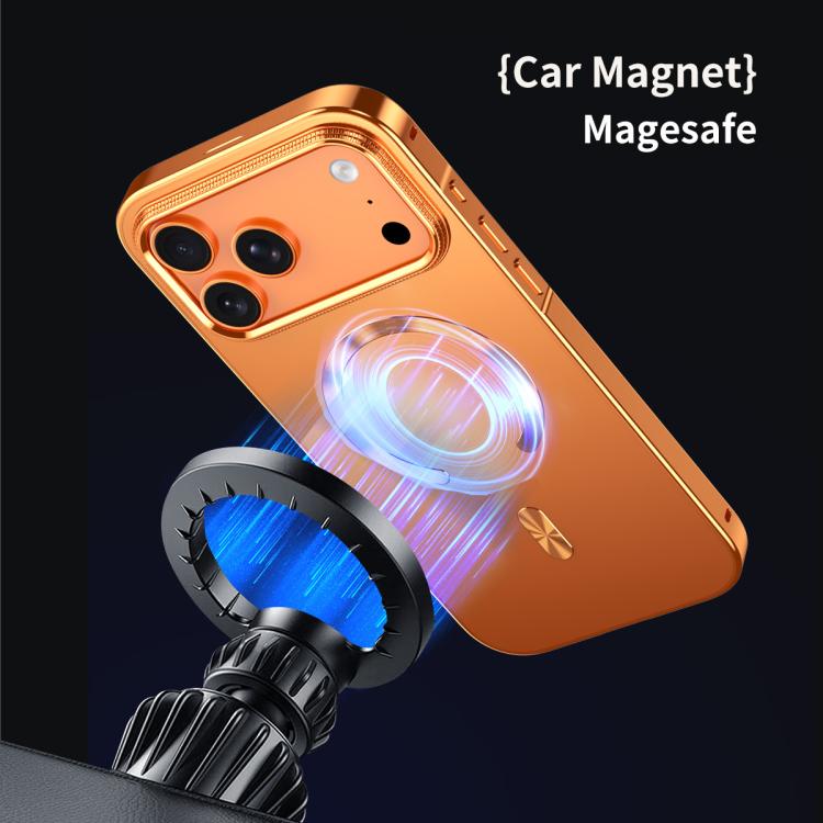 Coque de téléphone magnétique givrée en alliage métallique MagSafe, Pour iPhone 17 Pro Max, Pour iPhone 17 Pro, Pour iPhone 17, Pour iPhone Air, Pour iPhone 16 Pro Max, Pour iPhone 16 Pro, Pour iPhone 15 Pro Max, Pour iPhone 15 Pro