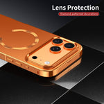 Coque de téléphone magnétique givrée en alliage métallique MagSafe, Pour iPhone 17 Pro Max, Pour iPhone 17 Pro, Pour iPhone 17, Pour iPhone Air, Pour iPhone 16 Pro Max, Pour iPhone 16 Pro, Pour iPhone 15 Pro Max, Pour iPhone 15 Pro
