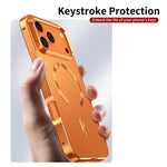 Coque de téléphone magnétique givrée en alliage métallique MagSafe, Pour iPhone 17 Pro Max, Pour iPhone 17 Pro, Pour iPhone 17, Pour iPhone Air, Pour iPhone 16 Pro Max, Pour iPhone 16 Pro, Pour iPhone 15 Pro Max, Pour iPhone 15 Pro
