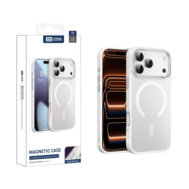 Étui de téléphone magnétique XDcase Metal Lens Frame Skin Feel, pour iPhone 17 Pro Max, pour iPhone 17 Pro, pour iPhone 17