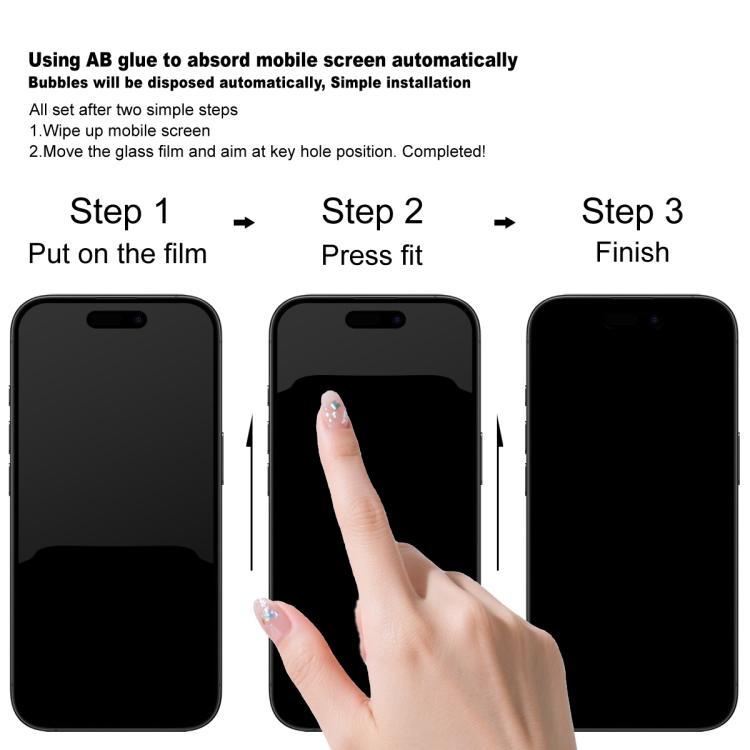 Film en verre trempé imak Anti-Reflet Couverture Complète, Pour iPhone 17 Pro Max, Pour iPhone 17 Pro, Pour iPhone 17, Pour iPhone Air