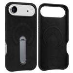VIETAO Suede MagSafe PU Leather Phone Case with Holder, For iPhone 17 Pro Max, For iPhone 17 Pro, For iPhone 17, For iPhone Air