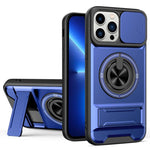 Coque de téléphone multifonctionnelle magnétique antichoc avec fenêtre coulissante pour objectif, pour iPhone 13 Pro Max, pour iPhone 13 Pro, pour iPhone 12 Pro Max, pour iPhone 11 Pro Max, pour iPhone 11