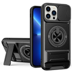 Coque de téléphone multifonctionnelle magnétique antichoc avec fenêtre coulissante pour objectif, pour iPhone 13 Pro Max, pour iPhone 13 Pro, pour iPhone 12 Pro Max, pour iPhone 11 Pro Max, pour iPhone 11