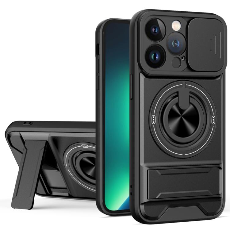 Coque de téléphone multifonctionnelle magnétique antichoc avec fenêtre coulissante pour objectif, pour iPhone 13 Pro Max, pour iPhone 13 Pro, pour iPhone 12 Pro Max, pour iPhone 11 Pro Max, pour iPhone 11