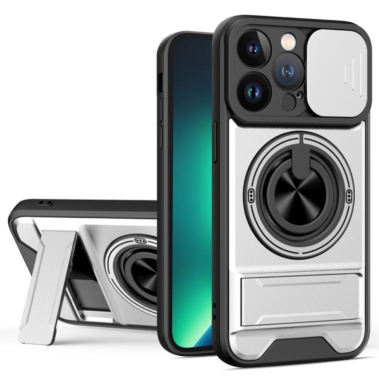 Coque de téléphone multifonctionnelle magnétique antichoc avec fenêtre coulissante pour objectif, pour iPhone 13 Pro Max, pour iPhone 13 Pro, pour iPhone 12 Pro Max, pour iPhone 11 Pro Max, pour iPhone 11