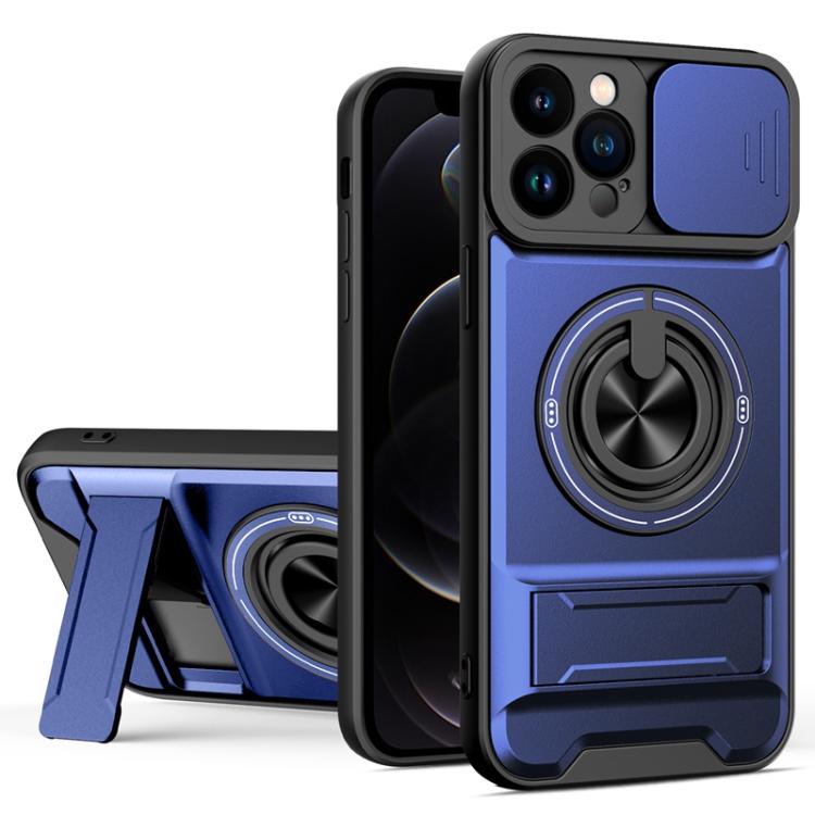 Coque de téléphone multifonctionnelle magnétique antichoc avec fenêtre coulissante pour objectif, pour iPhone 13 Pro Max, pour iPhone 13 Pro, pour iPhone 12 Pro Max, pour iPhone 11 Pro Max, pour iPhone 11