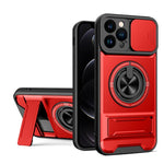 Coque de téléphone multifonctionnelle magnétique antichoc avec fenêtre coulissante pour objectif, pour iPhone 13 Pro Max, pour iPhone 13 Pro, pour iPhone 12 Pro Max, pour iPhone 11 Pro Max, pour iPhone 11