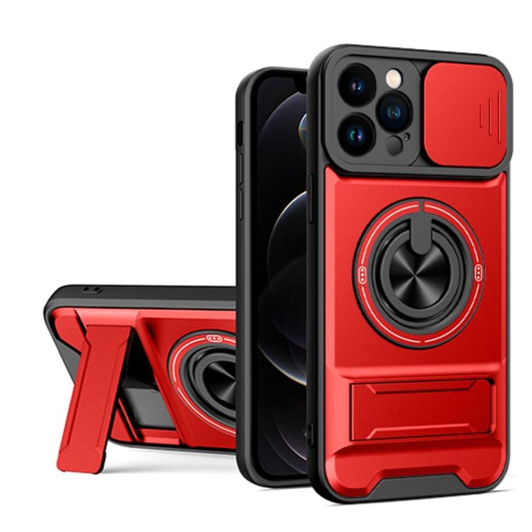 Coque de téléphone multifonctionnelle magnétique antichoc avec fenêtre coulissante pour objectif, pour iPhone 13 Pro Max, pour iPhone 13 Pro, pour iPhone 12 Pro Max, pour iPhone 11 Pro Max, pour iPhone 11
