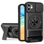Coque de téléphone multifonctionnelle magnétique antichoc avec fenêtre coulissante pour objectif, pour iPhone 13 Pro Max, pour iPhone 13 Pro, pour iPhone 12 Pro Max, pour iPhone 11 Pro Max, pour iPhone 11