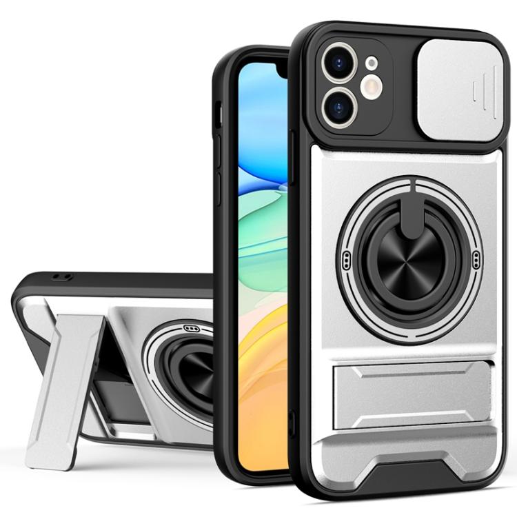 Coque de téléphone multifonctionnelle magnétique antichoc avec fenêtre coulissante pour objectif, pour iPhone 13 Pro Max, pour iPhone 13 Pro, pour iPhone 12 Pro Max, pour iPhone 11 Pro Max, pour iPhone 11