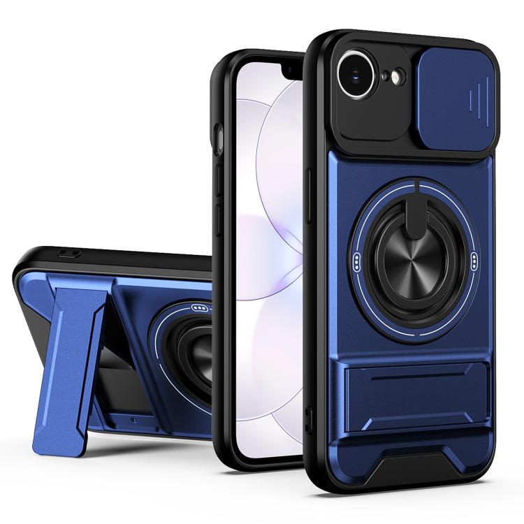 Étui de téléphone antichoc magnétique multifonctionnel avec fenêtre coulissante pour objectif, compatible avec iPhone 17 Pro Max, iPhone 17 Pro, iPhone Air, iPhone 16 Pro Max, iPhone 16 Pro, iPhone 16, iPhone 15 Pro Max, iPhone 15 Pro, iPhone 13 Pro Max