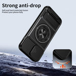 Lens Sliding Window Multifunctional Magnetic Shockproof Phone Case, For iPhone 13, For iPhone 12, For iPhone 12 Pro Max, For iPhone 12 Pro, For iPhone 11 Pro Max, For iPhone 11, For iPhone XS Max