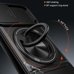 Lens Sliding Window Multifunctional Magnetic Shockproof Phone Case, For iPhone 7