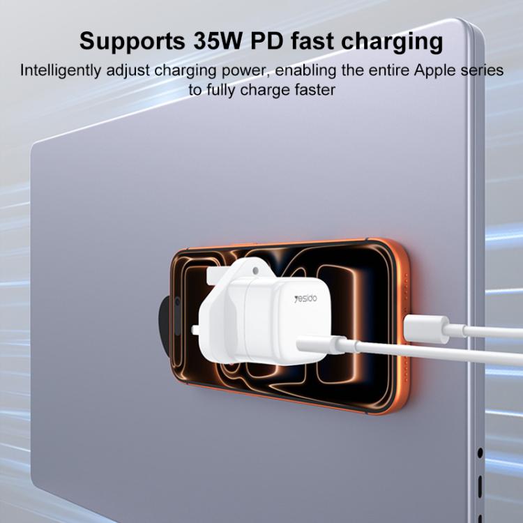 Yesido YC149 PD 35W Type-C Mini Ice Cube Fast Charger, UK Plug