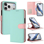 Étui de téléphone en cuir végétalien avec texture Litchi amovible et patch magnétique latéral, pour iPhone 17 Pro Max, pour iPhone 17 Pro, pour iPhone 17, pour iPhone Air, pour iPhone 16 Pro Max, pour iPhone 16 Pro, pour iPhone 16 Plus, pour iPhone 16