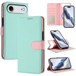 Étui de téléphone en cuir végétalien avec texture Litchi amovible et patch magnétique latéral, pour iPhone 17 Pro Max, pour iPhone 17 Pro, pour iPhone 17, pour iPhone Air, pour iPhone 16 Pro Max, pour iPhone 16 Pro, pour iPhone 16 Plus, pour iPhone 16