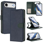Étui de téléphone en cuir végétalien avec texture Litchi amovible et patch magnétique latéral, pour iPhone 17 Pro Max, pour iPhone 17 Pro, pour iPhone 17, pour iPhone Air, pour iPhone 16 Pro Max, pour iPhone 16 Pro, pour iPhone 16 Plus, pour iPhone 16