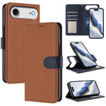 Étui de téléphone en cuir végétalien avec texture Litchi amovible et patch magnétique latéral, pour iPhone 17 Pro Max, pour iPhone 17 Pro, pour iPhone 17, pour iPhone Air, pour iPhone 16 Pro Max, pour iPhone 16 Pro, pour iPhone 16 Plus, pour iPhone 16