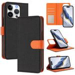 Étui de téléphone en cuir végétalien avec texture Litchi amovible et patch magnétique latéral, pour iPhone 17 Pro Max, pour iPhone 17 Pro, pour iPhone 17, pour iPhone Air, pour iPhone 16 Pro Max, pour iPhone 16 Pro, pour iPhone 16 Plus, pour iPhone 16