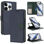 Étui de téléphone en cuir végétalien avec texture Litchi amovible et patch magnétique latéral, pour iPhone 17 Pro Max, pour iPhone 17 Pro, pour iPhone 17, pour iPhone Air, pour iPhone 16 Pro Max, pour iPhone 16 Pro, pour iPhone 16 Plus, pour iPhone 16