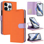 Étui de téléphone en cuir végétalien avec texture Litchi amovible et patch magnétique latéral, pour iPhone 17 Pro Max, pour iPhone 17 Pro, pour iPhone 17, pour iPhone Air, pour iPhone 16 Pro Max, pour iPhone 16 Pro, pour iPhone 16 Plus, pour iPhone 16