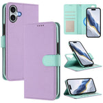 Étui de téléphone en cuir végétalien avec texture Litchi amovible et patch magnétique latéral, pour iPhone 17 Pro Max, pour iPhone 17 Pro, pour iPhone 17, pour iPhone Air, pour iPhone 16 Pro Max, pour iPhone 16 Pro, pour iPhone 16 Plus, pour iPhone 16