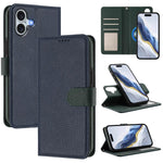 Étui de téléphone en cuir végétalien avec texture Litchi amovible et patch magnétique latéral, pour iPhone 17 Pro Max, pour iPhone 17 Pro, pour iPhone 17, pour iPhone Air, pour iPhone 16 Pro Max, pour iPhone 16 Pro, pour iPhone 16 Plus, pour iPhone 16