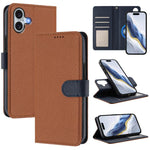 Étui de téléphone en cuir végétalien avec texture Litchi amovible et patch magnétique latéral, pour iPhone 17 Pro Max, pour iPhone 17 Pro, pour iPhone 17, pour iPhone Air, pour iPhone 16 Pro Max, pour iPhone 16 Pro, pour iPhone 16 Plus, pour iPhone 16