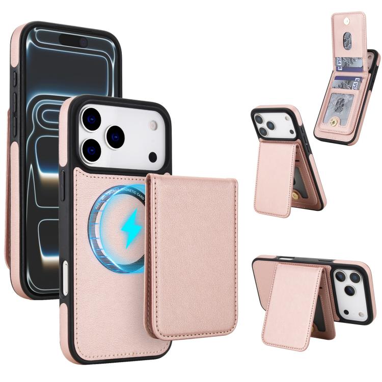 Étui portefeuille magnétique détachable en similicuir rétro YM030, pour iPhone 17 Pro Max, pour iPhone 17 Pro