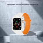 Bracelet de montre en silicone avec boucle magnétique inversée en TPU intégré, pour Apple Watch 45mm / 44mm, pour Apple Watch 41mm / 40mm